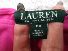 Load image into Gallery viewer, Lauren Ralph Lauren Shirt Womens 2X Stretch Solid Blouse Casual Plus Ladies