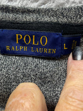 Load image into Gallery viewer, Ralph Lauren Sweater Adult Large Heather Gray Oversized Red Pony Knitted Mens