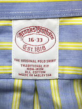 Load image into Gallery viewer, Brooks Brother Shirt Adult 16-33 2XL Stripes Button Up Polo Traditional Fit Mens