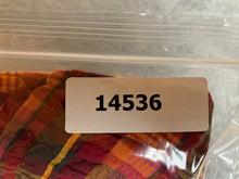 Load image into Gallery viewer, Anxious Shirt Adult Large Red Orange Yellow Plaid Button Up Colorful Camp Mens