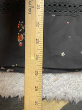 Load image into Gallery viewer, Show Me Your Mumu Dress Womens Medium Black AOP Flower Boho Eyelet Smocked