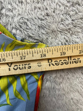 Load image into Gallery viewer, Hilo Hattie Dress Womens 12 Medium Blue Green AOP Flower Hawaiian Aloha Sheath