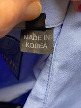 Load image into Gallery viewer, Clench Jeans Shirt Adult 2XL Blue Subliminal Ombre AOP Pattern Pocket Button Men