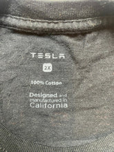 Load image into Gallery viewer, Tesla Shirt Adult 2X Black Students Performance Electric Car Crewneck Plus Mens