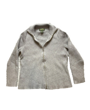 Load image into Gallery viewer, Eddie Bauer Sweater Womens Extra Large Gray Outdoor Nylon Zip Up Cardigan Ladies