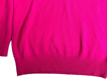 Load image into Gallery viewer, Vintage Braemar Sweater Womens Large Pink Scottish Lambswool V-Neck Ladies