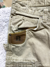Load image into Gallery viewer, Wrangler Pants Adult 38x32 Taupe Riggs Carpenter Workwear Cargo Pockets Mens