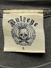 Load image into Gallery viewer, VTG Bulzeye Shirt Womens Large Streetwear Rhinestones Skull Grunge Gothic Y2K