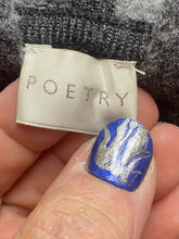 Load image into Gallery viewer, Poetry Jacket Womens 8/10 (Small) Charcoal Gray Full Zip Hooded Wool Oversized