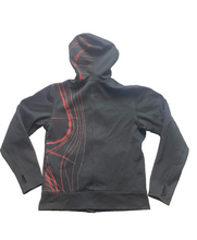 Load image into Gallery viewer, The North Face Jacket Adult Small Full Zip Hoodie Stripes Fleece Thumbhole Mens