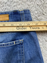 Load image into Gallery viewer, Paige Jeans Womens 33x25 Blue Denim Jimmy Jimmy Skinny Distressed Cuffed Ladies