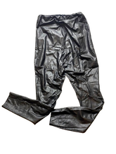 Load image into Gallery viewer, Commando Pants Womens 2X (29x27.5) Black Faux Leather Waistband Stretch Plus