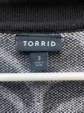 Load image into Gallery viewer, Torrid Sweater Womens 3 3X Nylon Spider Web Luxe Cozy Boyfriend Cardigan Plus