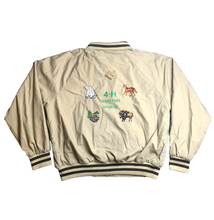 Load image into Gallery viewer, VTG 4H Shooting Jacket Adult Extra Large Tan Windbreaker 4H Embroidered Mens