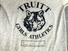 Load image into Gallery viewer, VTG TRUITT Shirt Womens Small Gray Girls Athletics Single Stitch Sportswear 70s