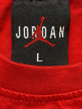 Load image into Gallery viewer, Air Jordan Shirt Womens Large Red Jumpman Big Logo MJ Basketball Sporty Ladies