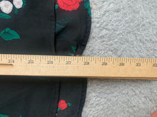 Load image into Gallery viewer, Torrid Shirt Womens 2 Black AOP Floral Georgette Button Up Blouse Plus Ladies