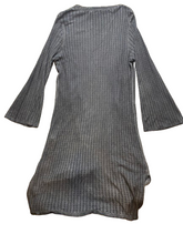 Load image into Gallery viewer, Soft Surroundings Sweater Womens Small Gray Rayon Open Front Tunic Cardigan Lady
