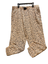 Load image into Gallery viewer, Victorias Secret Pants Womens Large Peach Leopard AOP Animal Straight Cut Lady