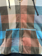 Load image into Gallery viewer, Zoo York Jacket Adult Large Plaid Full Zip Sherpa Fleece Hoodie Skater Y2K Mens