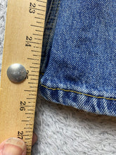 Load image into Gallery viewer, Zara Jeans Womens 02 (29x25.5) Blue Denim Sequin Rosette Applique Destroyed