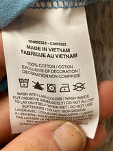 Load image into Gallery viewer, Nike Shirt Womens Medium Slate Blue Double Swoosh Logo Center Cropped Pullover