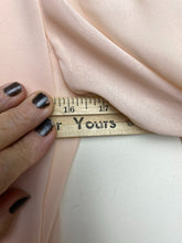 Load image into Gallery viewer, VTG Ursula of Switzerland Dress Womens 3/4 Pale Peach Chiffon Shoulder Pads Maxi