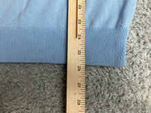 Load image into Gallery viewer, Donald Ross Sweater Adult Medium Blue 1/4 Zip Mock Neck Wool Blend Golf Mens