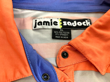 Load image into Gallery viewer, Jamie Sadock Shirt Womens Extra Large Orange Taupe Rugby Golf Polo Performance
