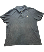 Load image into Gallery viewer, Ralph Lauren Shirt Adult 2XL XXL Black Preppy White Pony Casual Golf Polo Mens