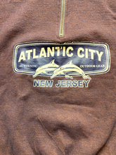 Load image into Gallery viewer, VTG Atlantic City Sweater Adult Medium New Jersey 1/2 Zip Fleece Dolphins Mens