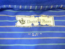 Load image into Gallery viewer, Donald Ross Shirt Adult Extra Large Blue Striped Preppy Casual Golf Polo Mens
