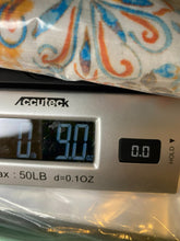 Load image into Gallery viewer, Talbots Shirt Womens 2X Blue Orange Geometric Rayon Spandex Blouse Plus Ladies