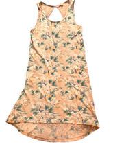 Load image into Gallery viewer, Fresh Produce Dress Womens Small Peach Cut Out AOP Flower Boho Summer Sample USA