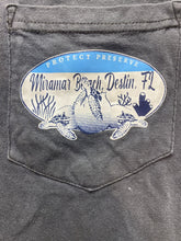 Load image into Gallery viewer, Miramar Beach Destin Shirt Adult Large Slate Gray Sea Turtle US Vintage Mens