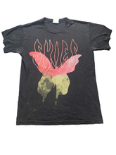 Load image into Gallery viewer, VTG Bayside Shirt Adult Medium Black Skies Butterfly Smoke Whimsygoth USA Mens