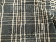 Load image into Gallery viewer, Columbia Shirt Adult Extra Large Black Tan Plaid Button Up Pocket Sportswear Men
