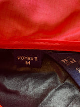 Load image into Gallery viewer, VTG Columbia Jacket Womens Medium Black Neon Full Zip Windbreaker Radial Sleeve