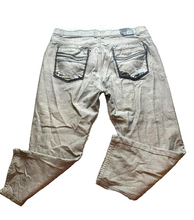 Load image into Gallery viewer, Sacred Crown Jeans Adult 42x29.5 Gray S2 Black Premium Baggy Hip Hop Denim Mens
