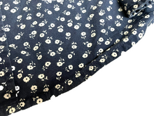Load image into Gallery viewer, Holton Shirt Adult Medium Navy Blue AOP Flower Button Up Casual Canvas Cloth Men
