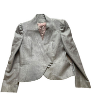 Load image into Gallery viewer, Peabody House Jacket Womens 11 (Large) Gray 100% Wool Nylon Blazer Ladies