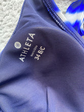 Load image into Gallery viewer, Athleta Dress Womens 34BC Small Blue White Tara Halter Boho Hippie Spandex Nylon