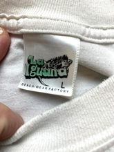 Load image into Gallery viewer, Vintage Cozumel Island Mexico Shirt Womens Large White Big Map La Iguana 2 Sided