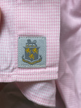 Load image into Gallery viewer, Robert Talbott Shirt Adult Large Pink Carmel Houndstooth Button Up Cuffs Mens