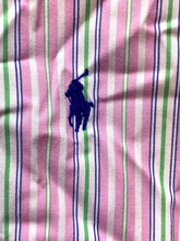 Load image into Gallery viewer, Ralph Lauren Shirt Youth Extra Large Pink Green Stripes Button Down Boys