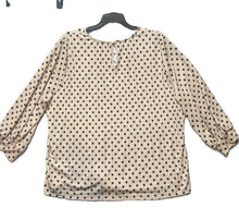 Load image into Gallery viewer, Adrianna Papell Shirt Women Extra Large Oversized Boxy Hippie Polkadots Blouse