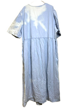 Load image into Gallery viewer, Original TY Wear Dress Womens 5X Denim Button Front Bleached Plus NWT