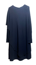 Load image into Gallery viewer, Soft Surroundings Dress Womens Large Marla Draped Asymmetrical Lagenlook Layered