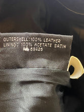Load image into Gallery viewer, VTG Tannery West Skirt Womens 8 (30x20.5) Black Leather Satin A-Line Back Zip