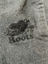Load image into Gallery viewer, Roots Pants Womens 30x31 Black Blue Sweatpants Drawstring Jogger Patch Logo